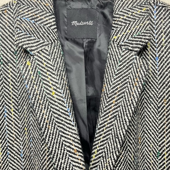 Madewell Flecked Herringbone Tweed Elmcourt Car Coat - Picture 7 of 16